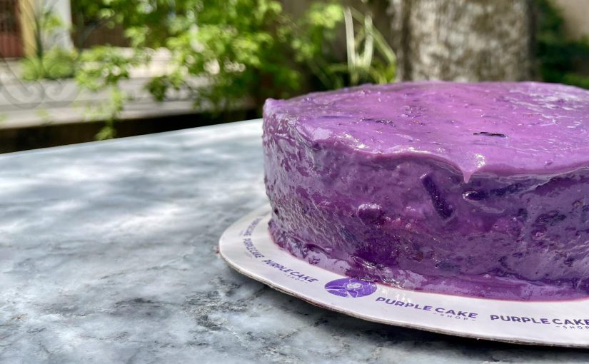 purple yam cake